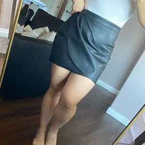 Black Pleather Skirt